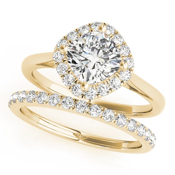 Livia Cushion Halo Engagement Ring