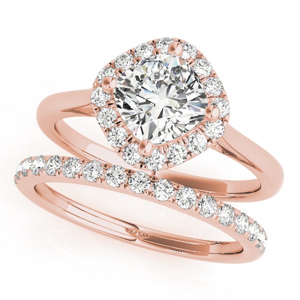 Livia Cushion Halo Engagement Ring