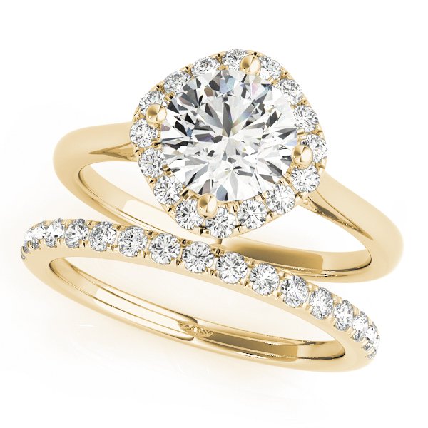 Livia Cushion Halo Engagement Ring