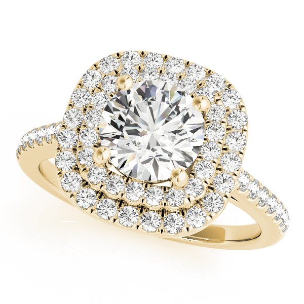 Lara Round Halo Engagement Ring