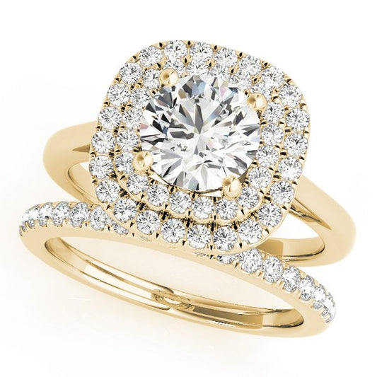 Kiara Round Hidden Halo Engagement Ring