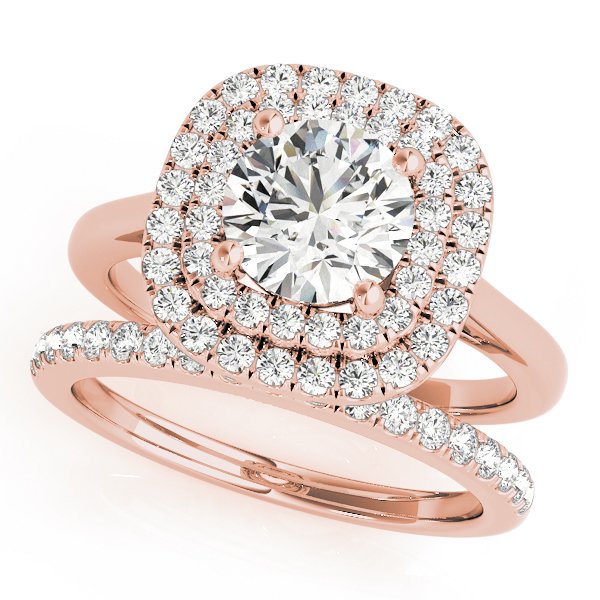 Kiara Round Halo Engagement Ring