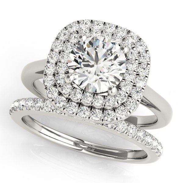 Kiara Round Hidden Halo Engagement Ring