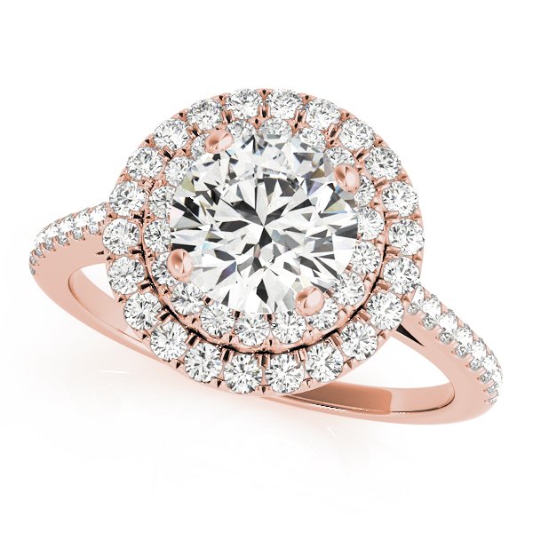 Josie Round Halo Engagement Ring