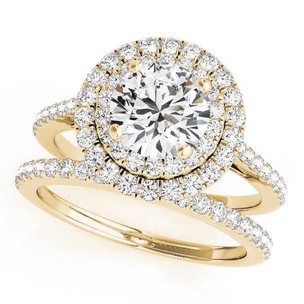 Josie Round Hidden Halo Engagement Ring
