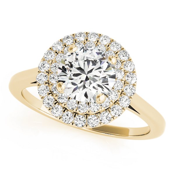 Jolie Round Halo Engagement Ring