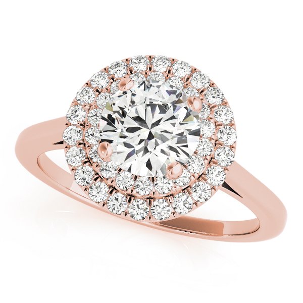 Jolie Round Halo Engagement Ring