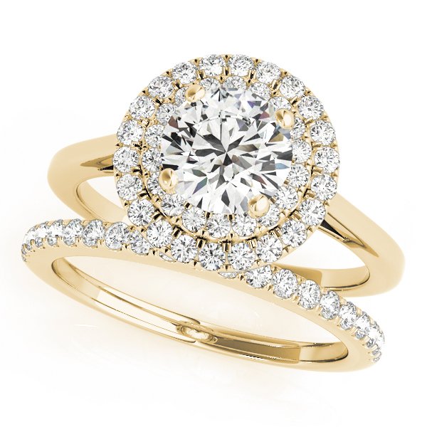 Jolie Round Halo Engagement Ring