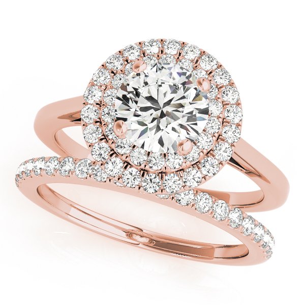 Jolie Round Halo Engagement Ring