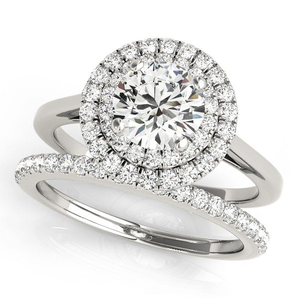 Jolie Round Halo Engagement Ring