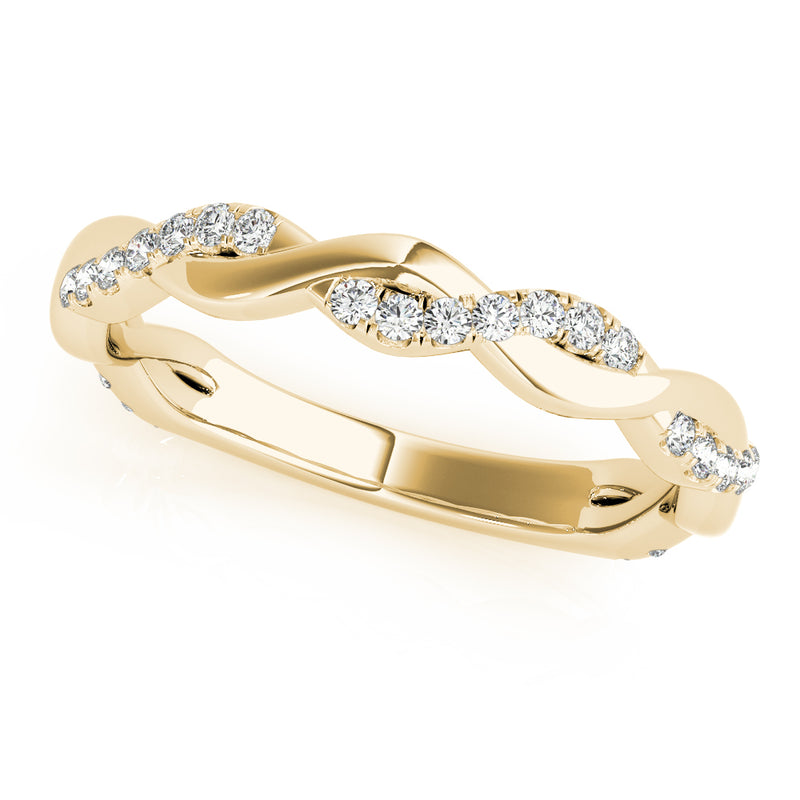 Thalie Braided Diamond Band