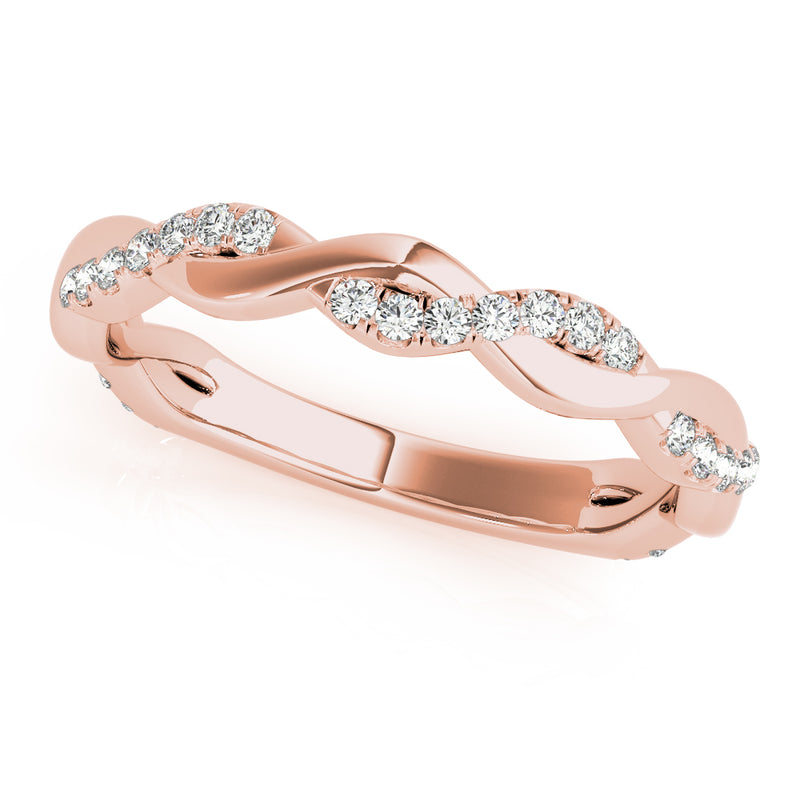 Thalie Braided Diamond Band