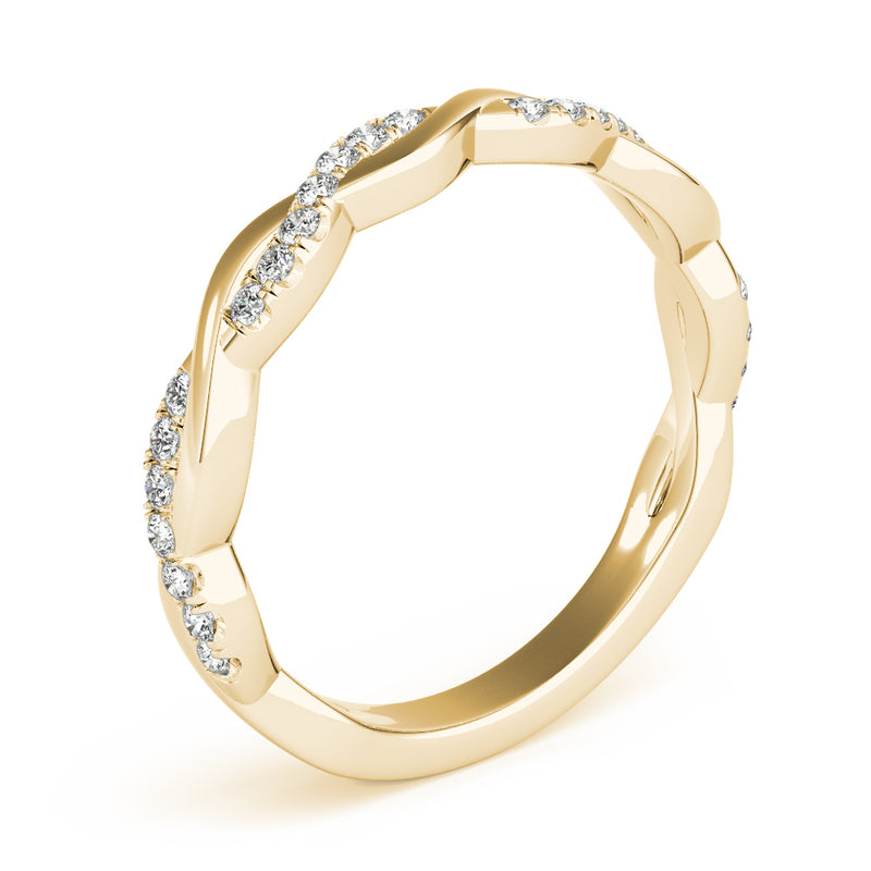 Thalie Braided Diamond Band