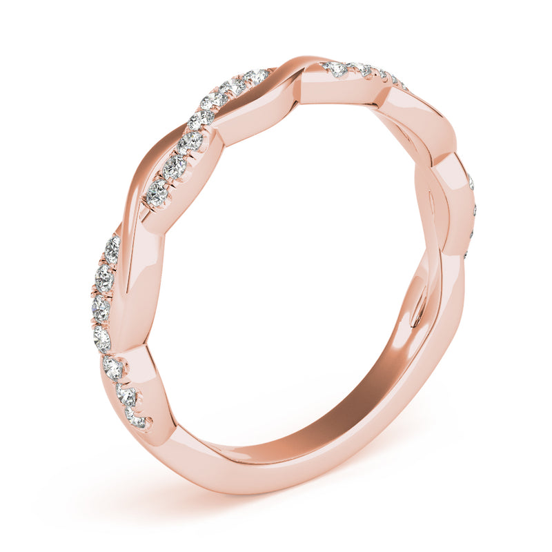 Thalie Braided Diamond Band