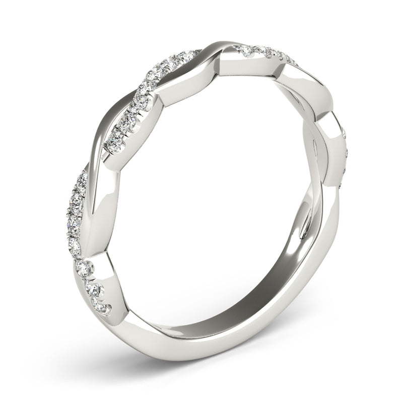 Thalie Braided Diamond Band