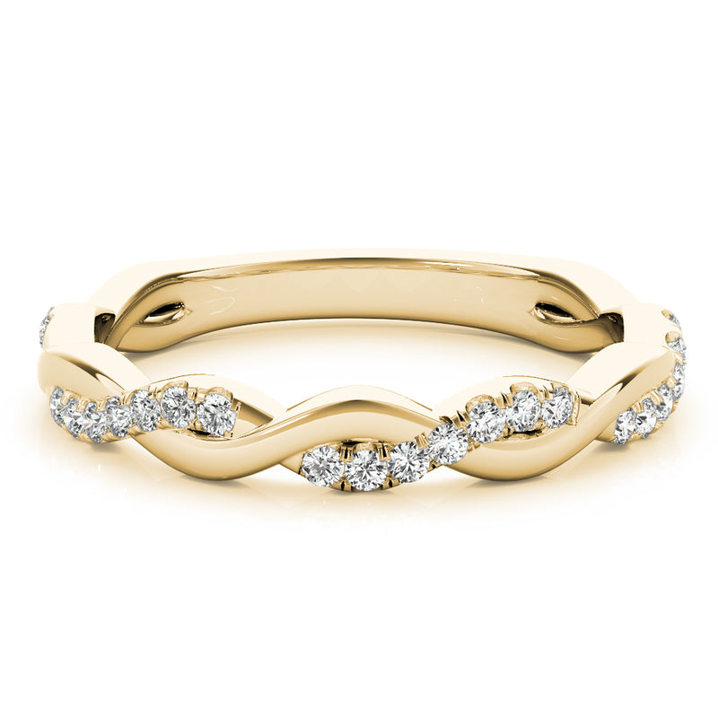 Thalie Braided Diamond Band