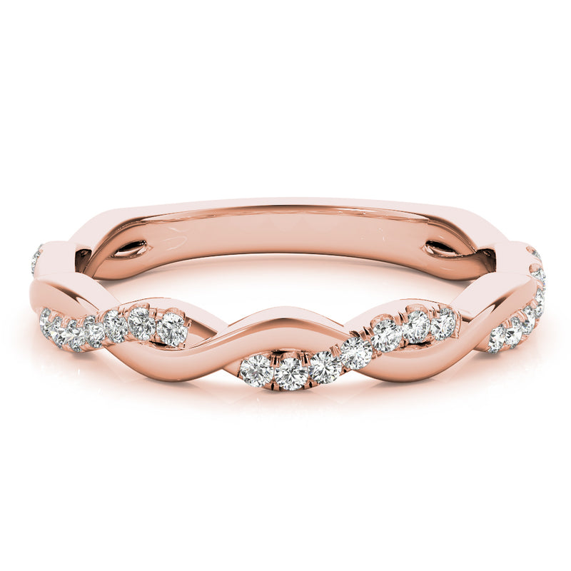 Thalie Braided Diamond Band