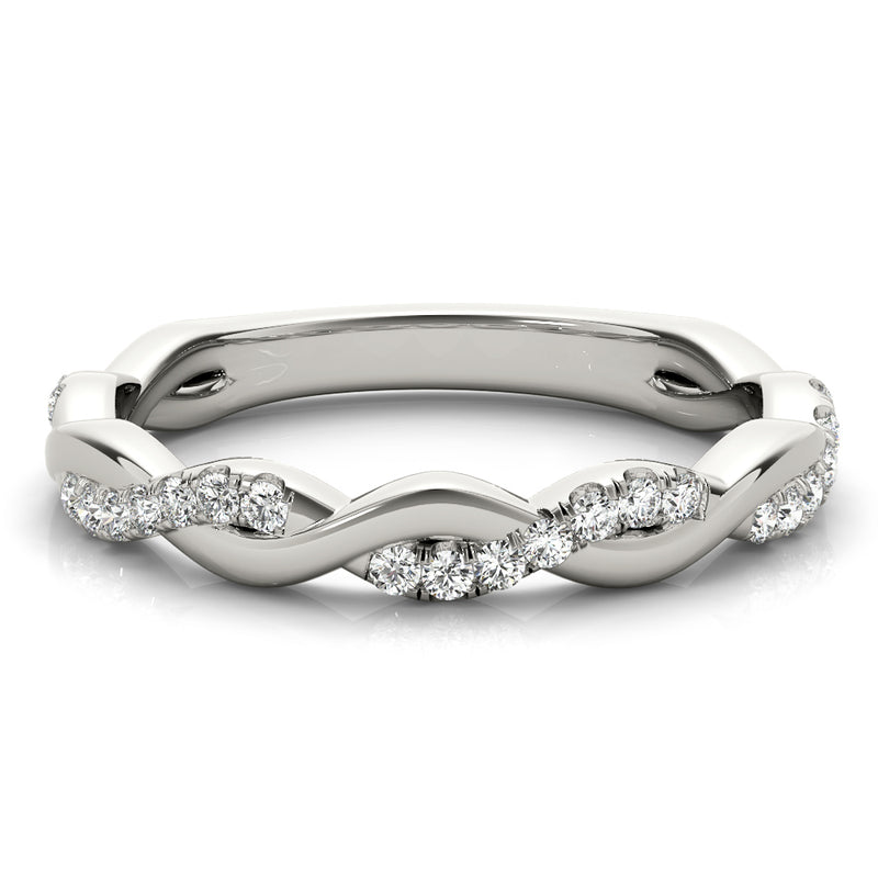 Thalie Braided Diamond Band