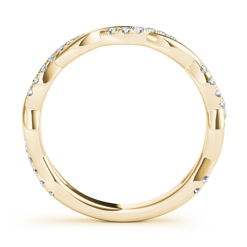 Thalie Braided Diamond Band