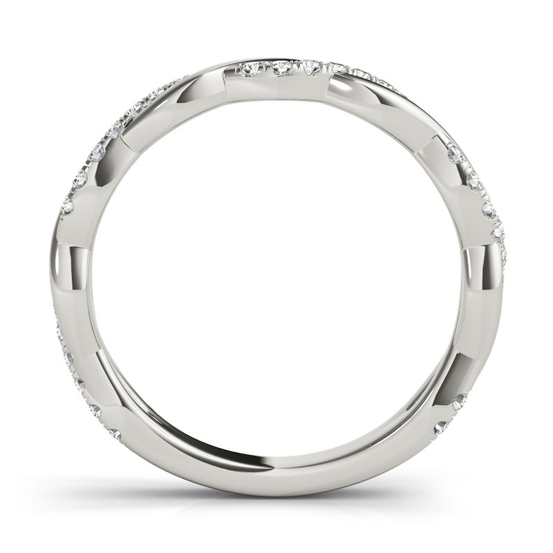 Thalie Braided Diamond Band