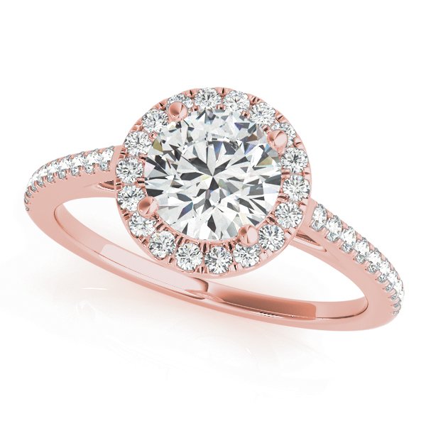 Irene Round Halo Engagement Ring