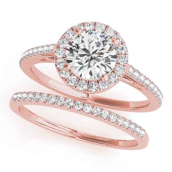 Irene Round Halo Engagement Ring