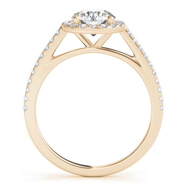Irene Round Halo Engagement Ring