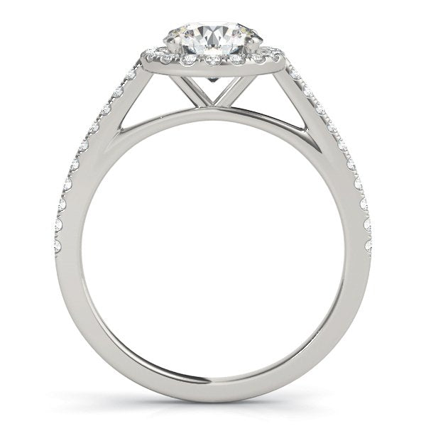 Irene Round Halo Engagement Ring