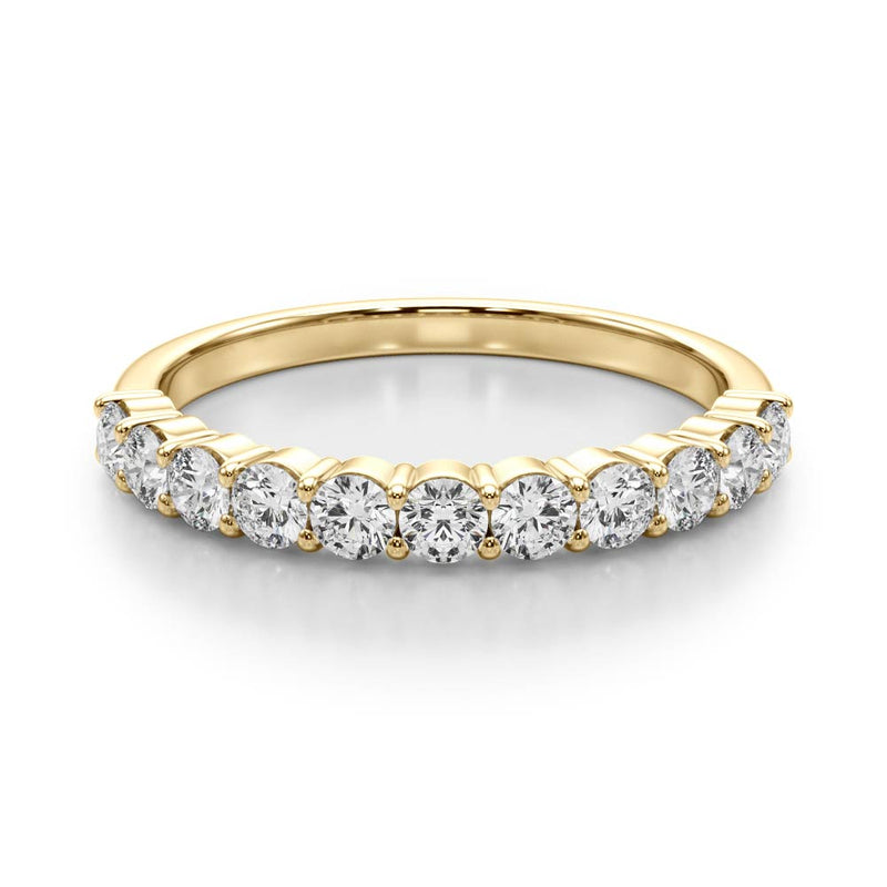 Solange Straight Channel Edge Diamond Band