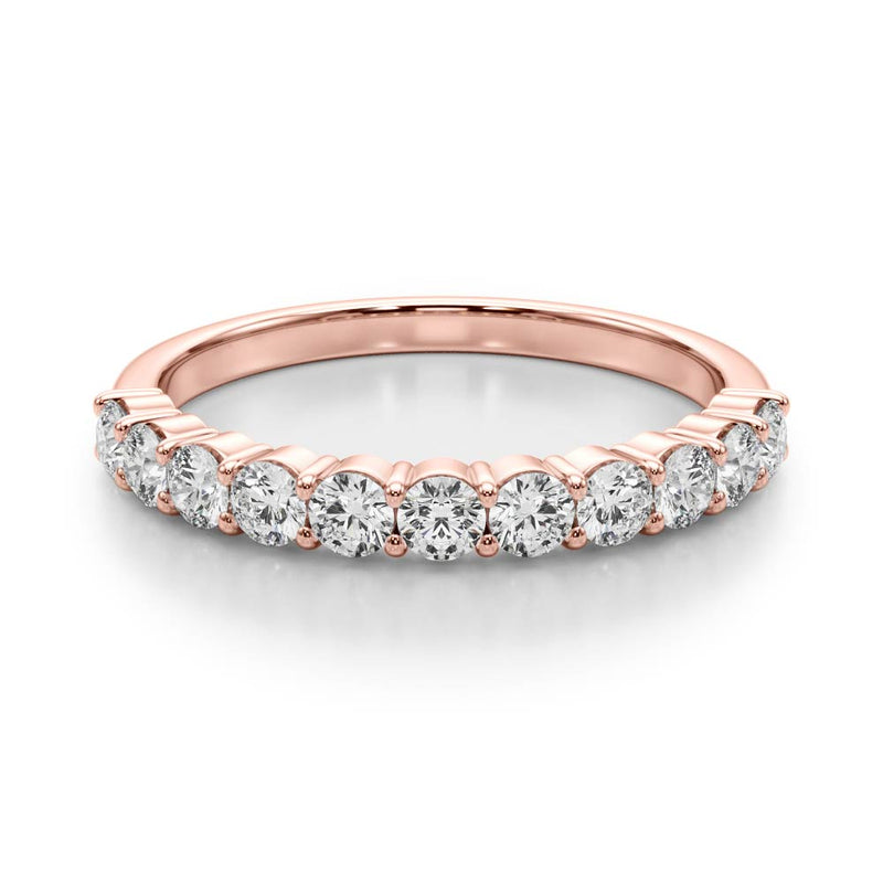 Solange Straight Channel Edge Diamond Band