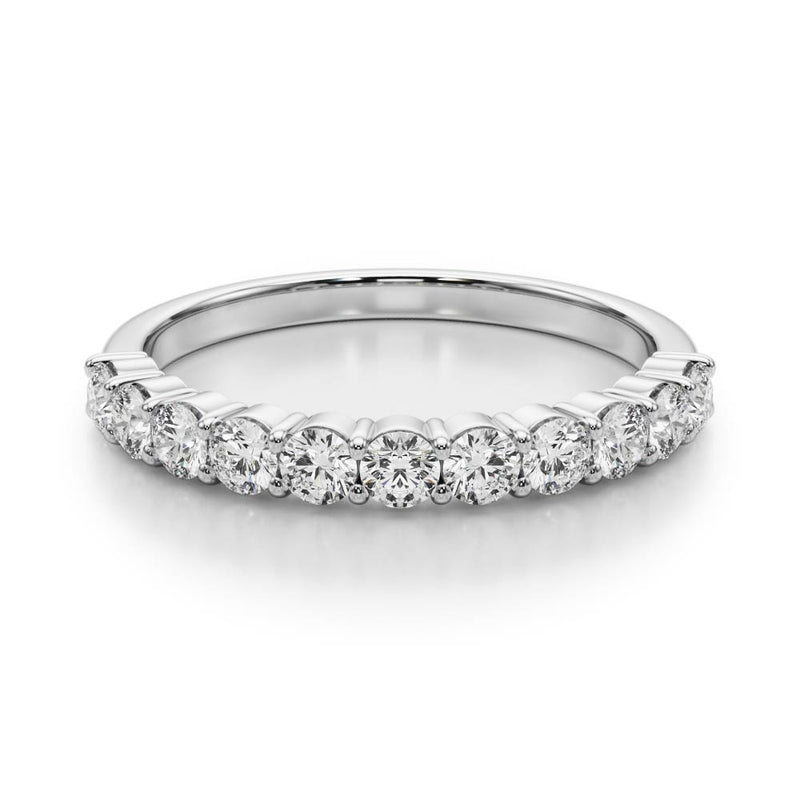 Solange Straight Channel Edge Diamond Band