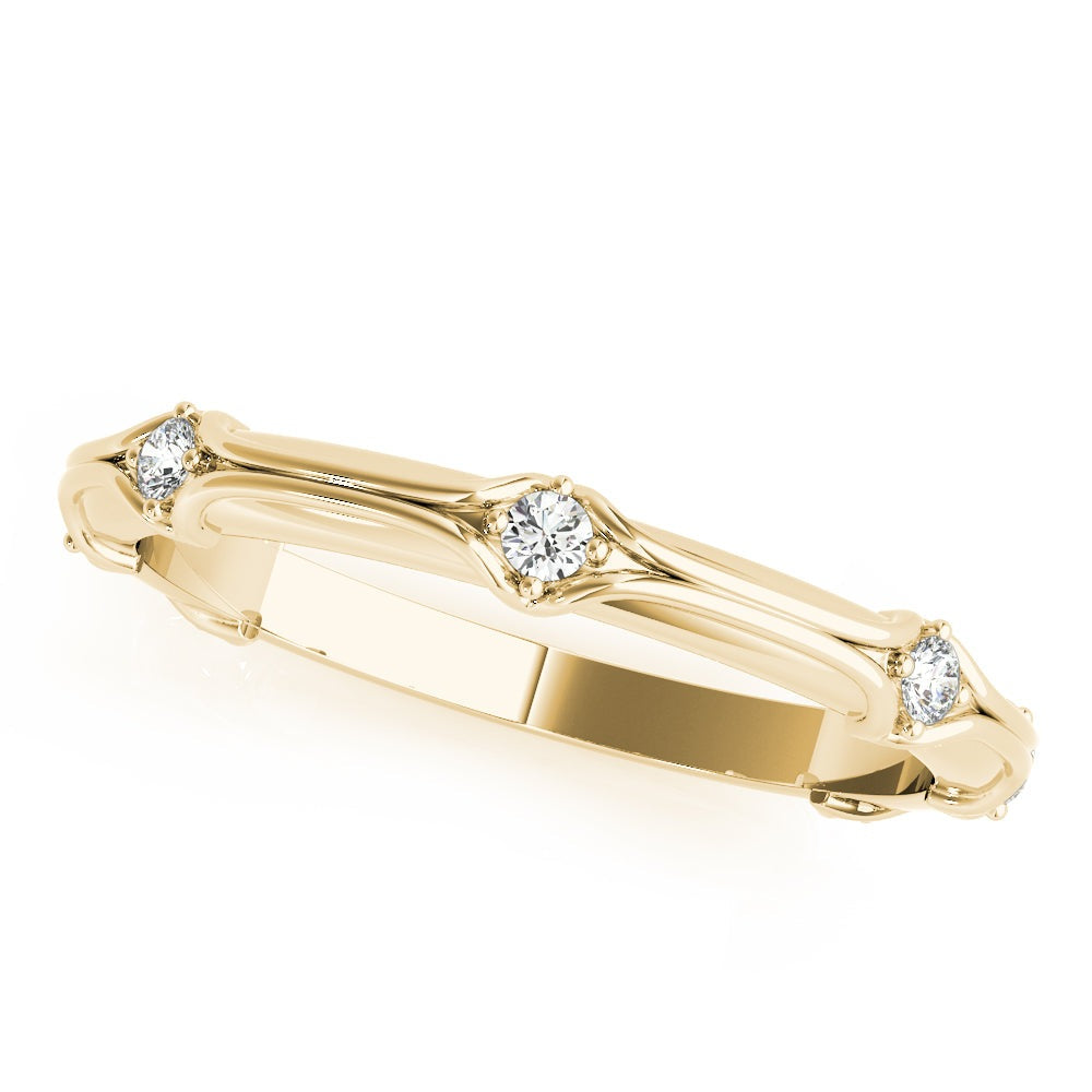 Filigree Diamond Stackable Band – 0.14 ct