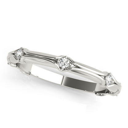Filigree Diamond Stackable Band – 0.14 ct