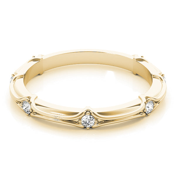 Filigree Diamond Stackable Band – 0.14 ct