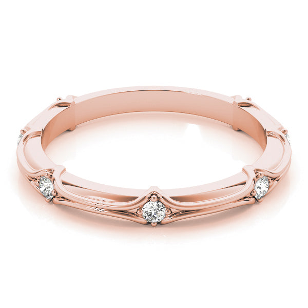 Filigree Diamond Stackable Band – 0.14 ct