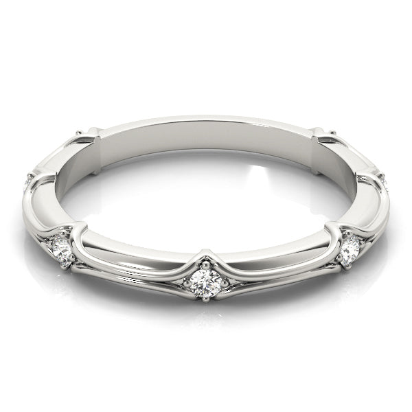 Filigree Diamond Stackable Band – 0.14 ct