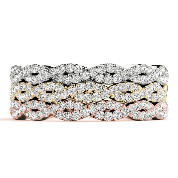 Agathe Twisted Stackable Band