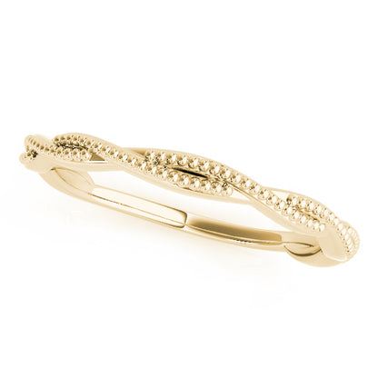 Diane Rope-twist Plain Women's Wedding Band