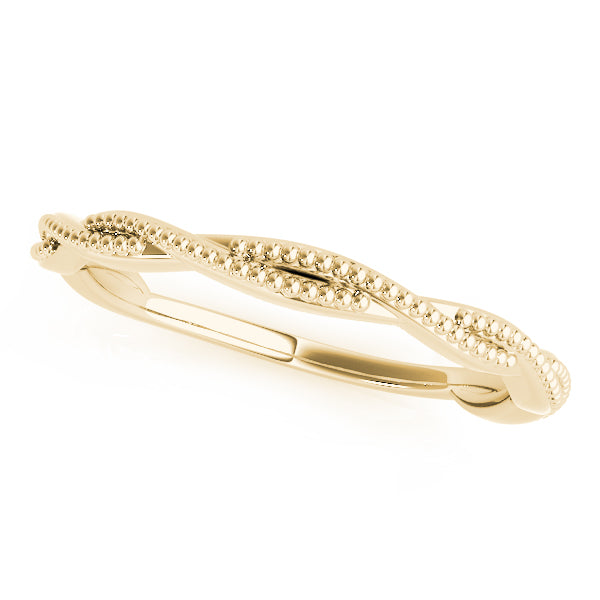 Diane Rope Twist Plain Wedding Band