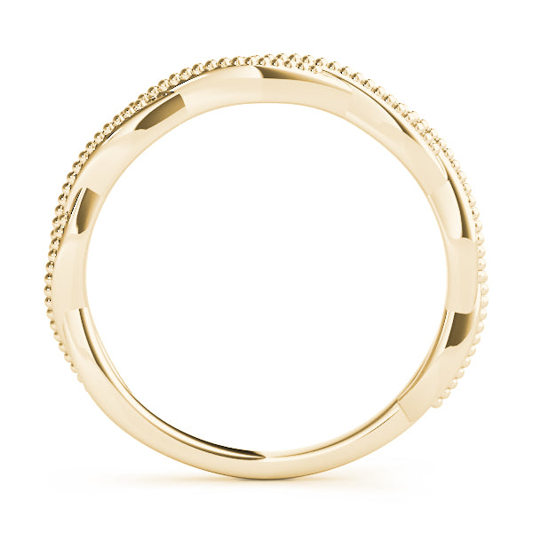 Diane Rope Twist Plain Wedding Band