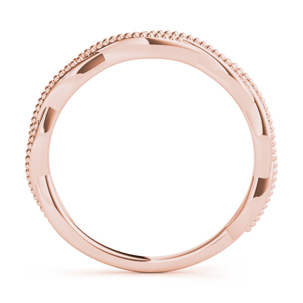 Diane Rope Twist Plain Wedding Band