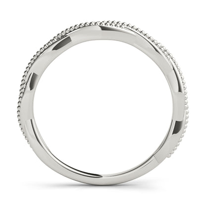 Diane Rope-twist Plain Women's Wedding Band