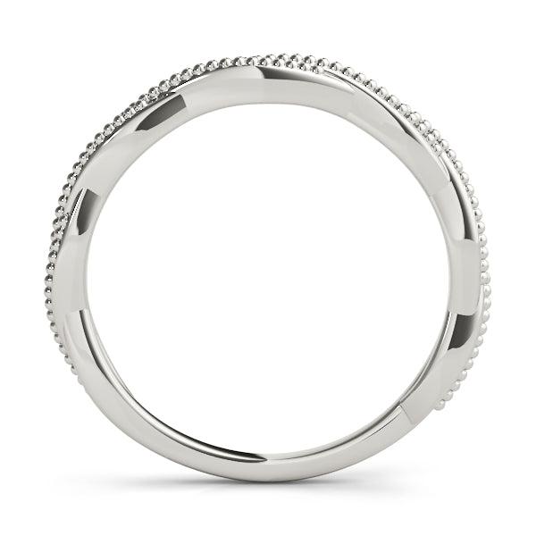 Diane Rope Twist Plain Wedding Band