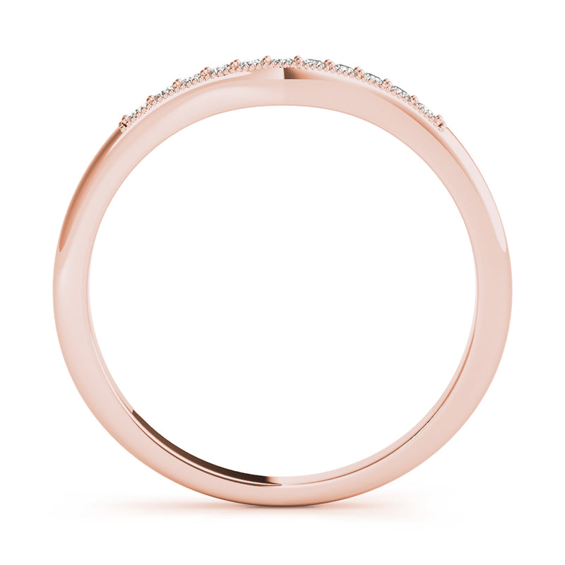 Calixte Three Quarter Curved Diamond Band