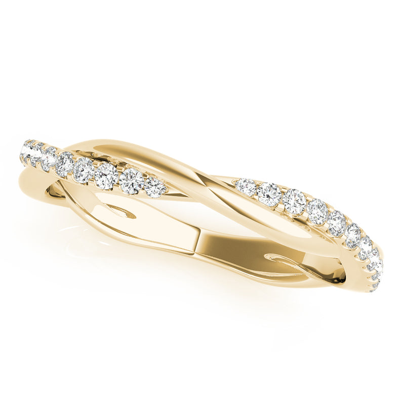 Melanie Twisted Diamond Wedding Band