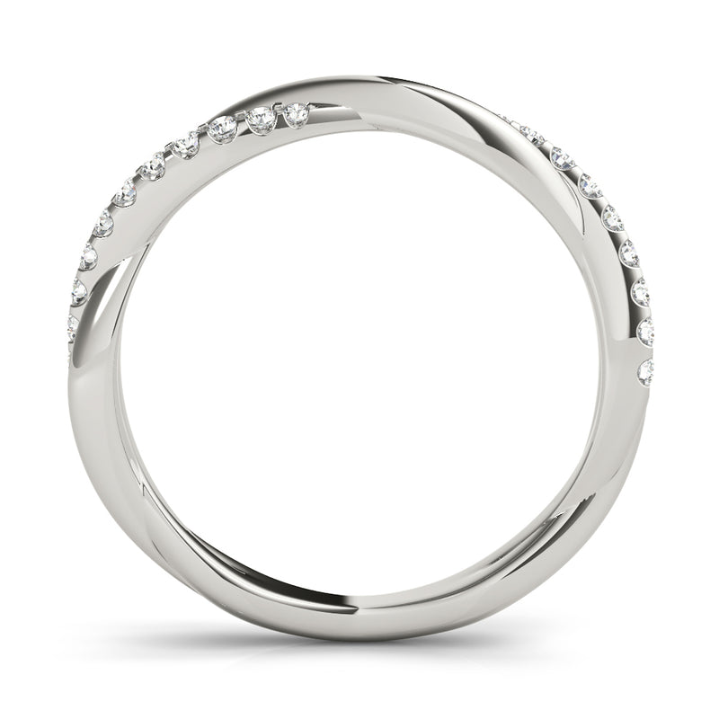 Melanie Twisted Diamond Wedding Band