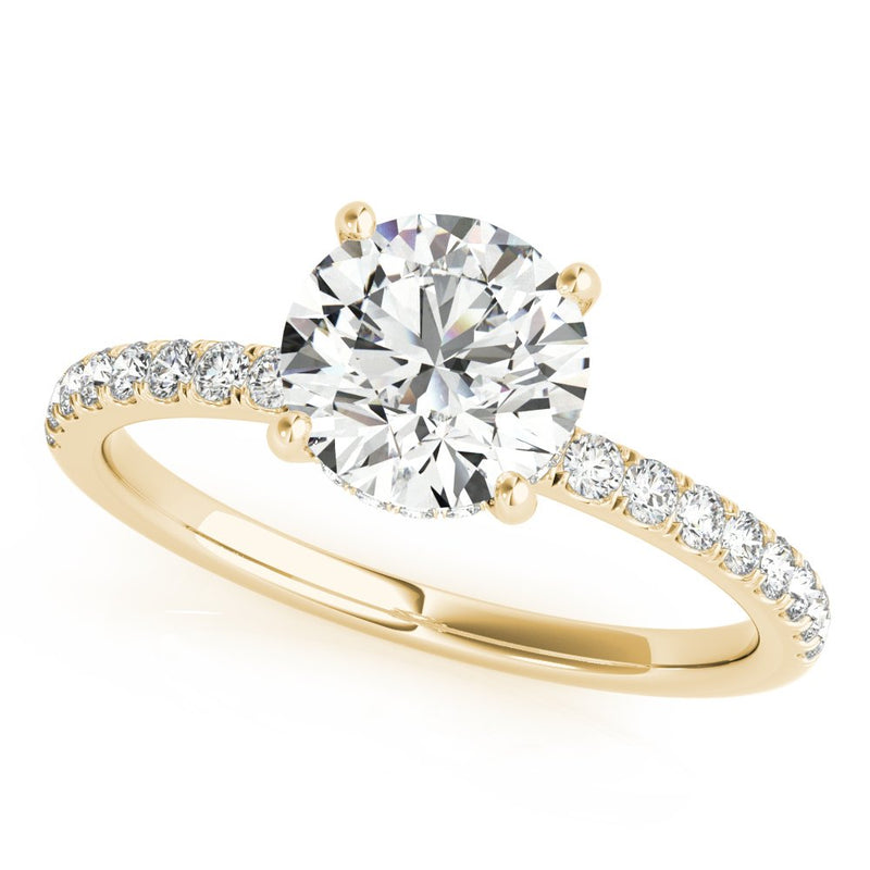 Caroline Round Hidden Halo Engagement Ring