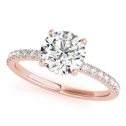 Caroline Round Hidden Halo Engagement Ring