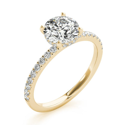 Caroline Round Hidden Halo Engagement Ring