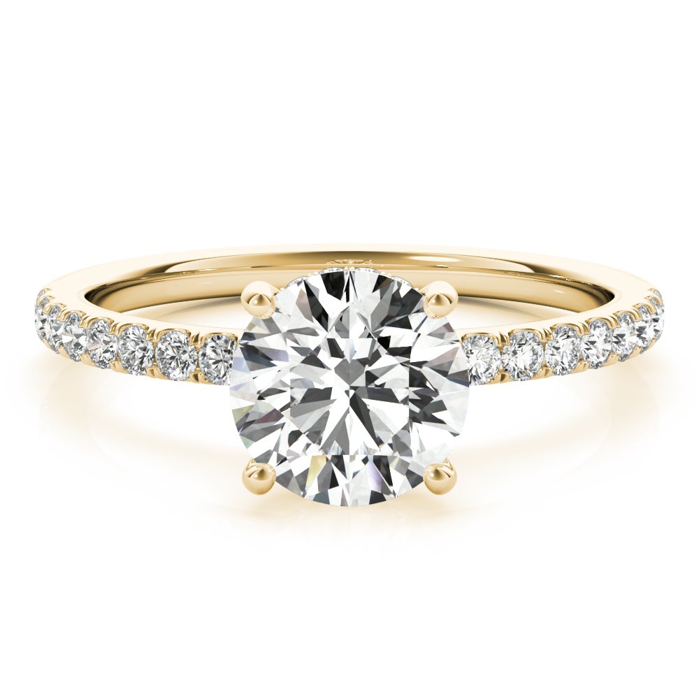 Caroline Round Hidden Halo Engagement Ring
